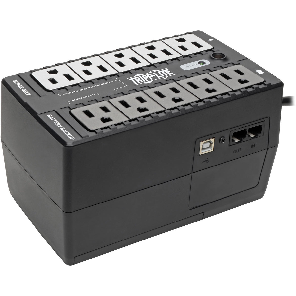 Tripp Lite by Eaton UPS 550VA 300W Standby UPS - 10 NEMA 5-15R Outlets 120V 50/60 Hz 5-15P Plug ENERGY STAR Desktop/Wall - ECO550UPS