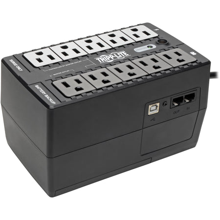 Tripp Lite by Eaton UPS 550VA 300W Standby UPS - 10 NEMA 5-15R Outlets 120V 50/60 Hz 5-15P Plug ENERGY STAR Desktop/Wall - ECO550UPS