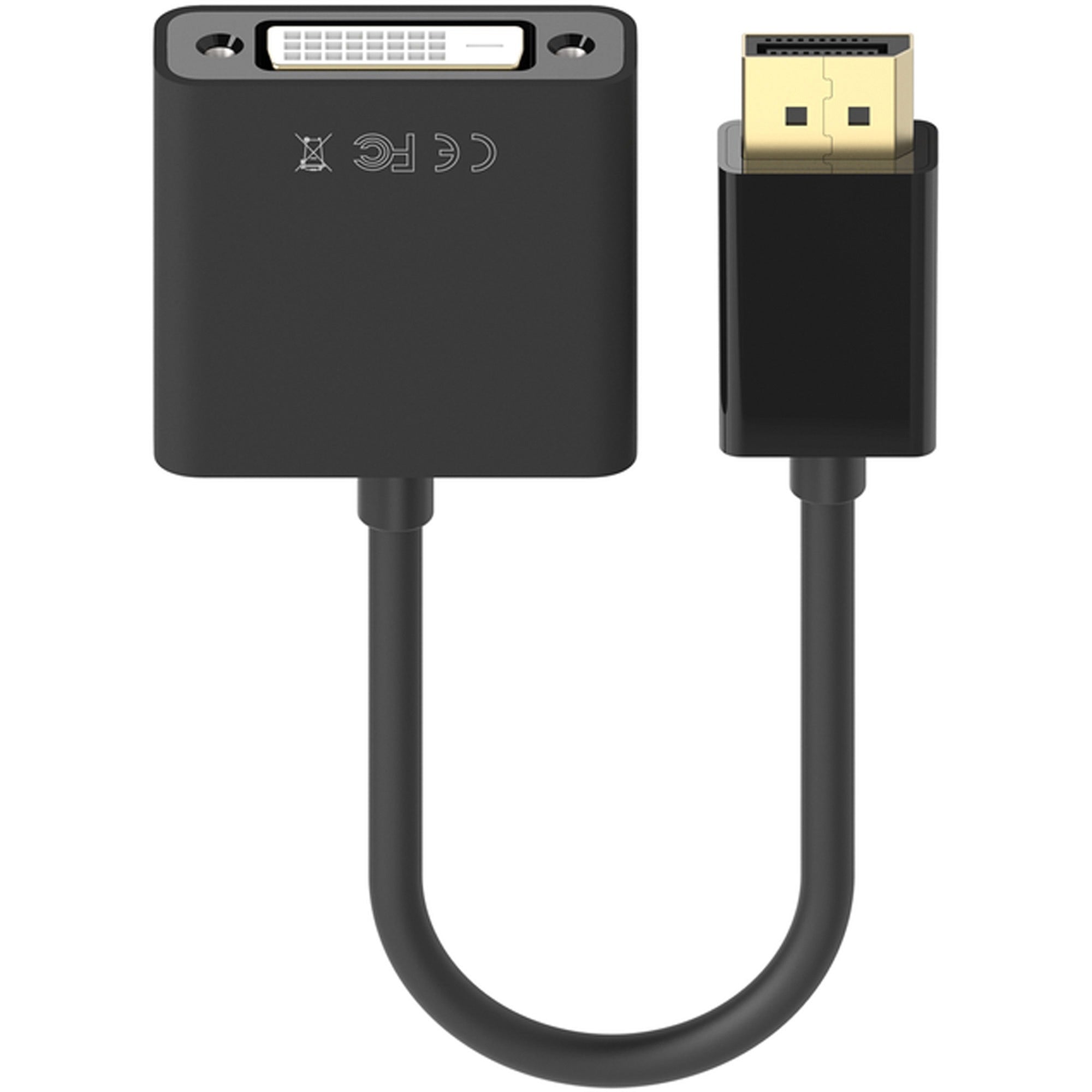 Belkin DisplayPort to DVI Adapter, M/F, 1080p - F2CD005B