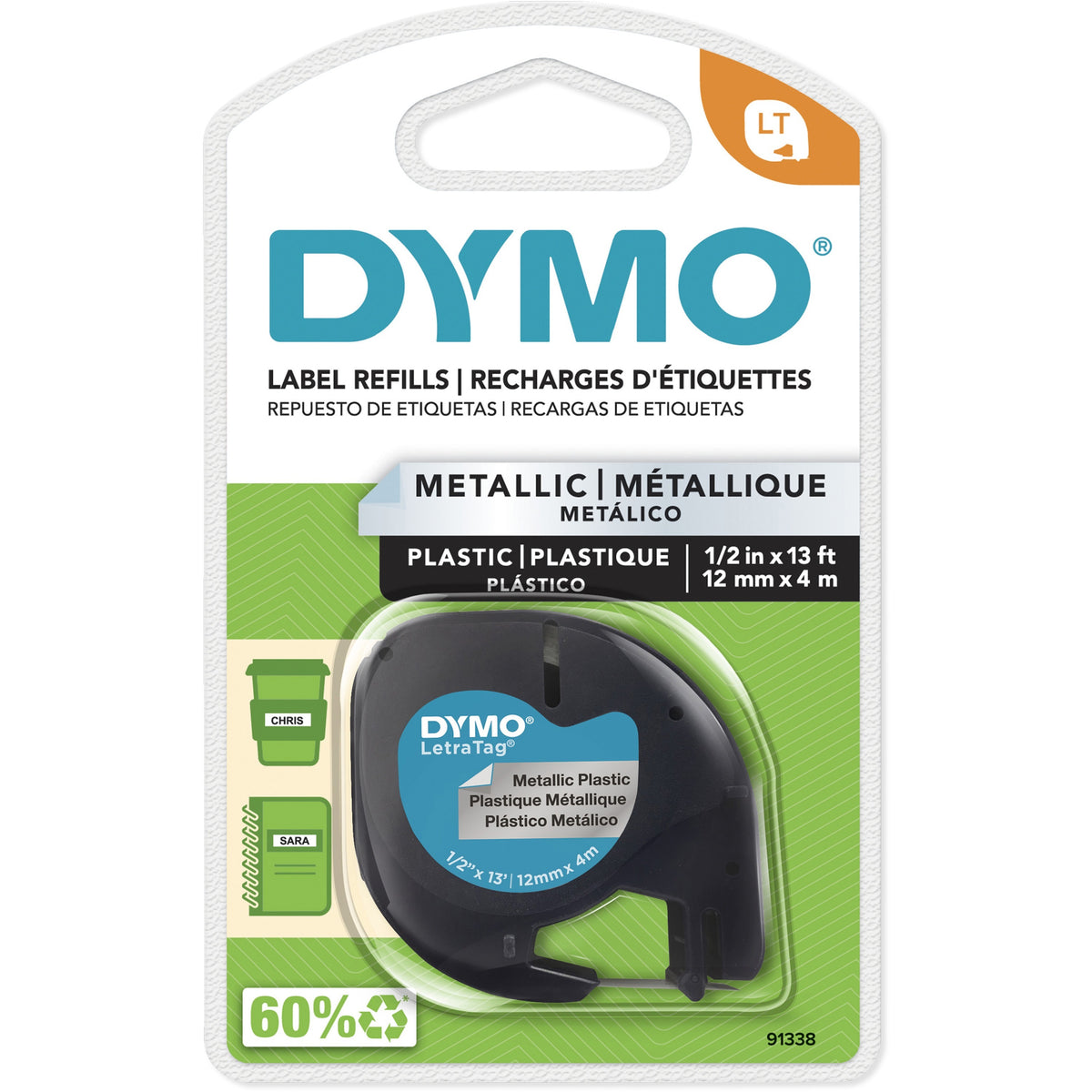 Dymo LetraTag Label Maker Tape Cartridge - 91338