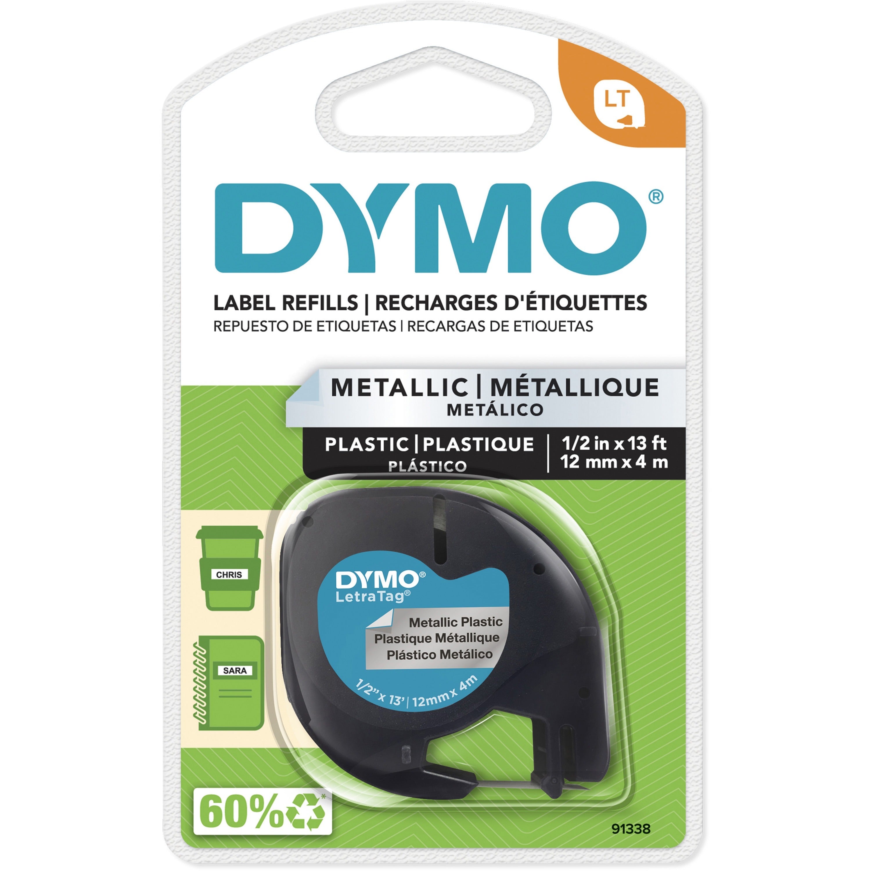 Dymo LetraTag Label Maker Tape Cartridge - 91338