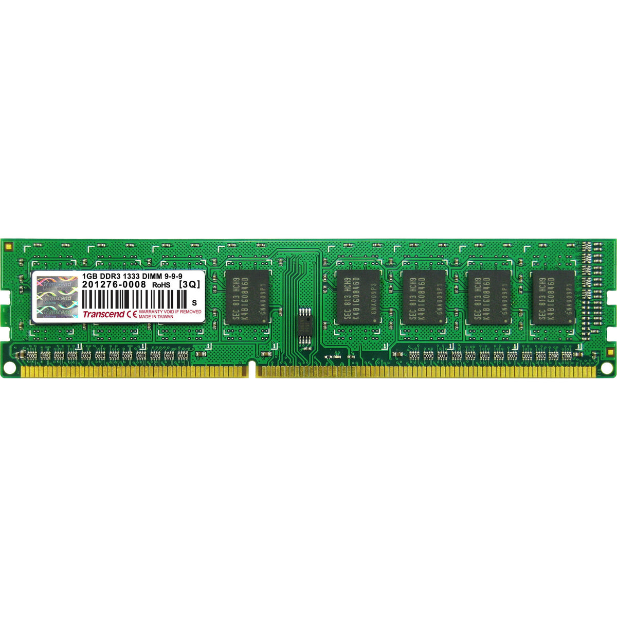 Transcend 1GB DDR3 SDRAM Memory Module - TS128MLK64V3U