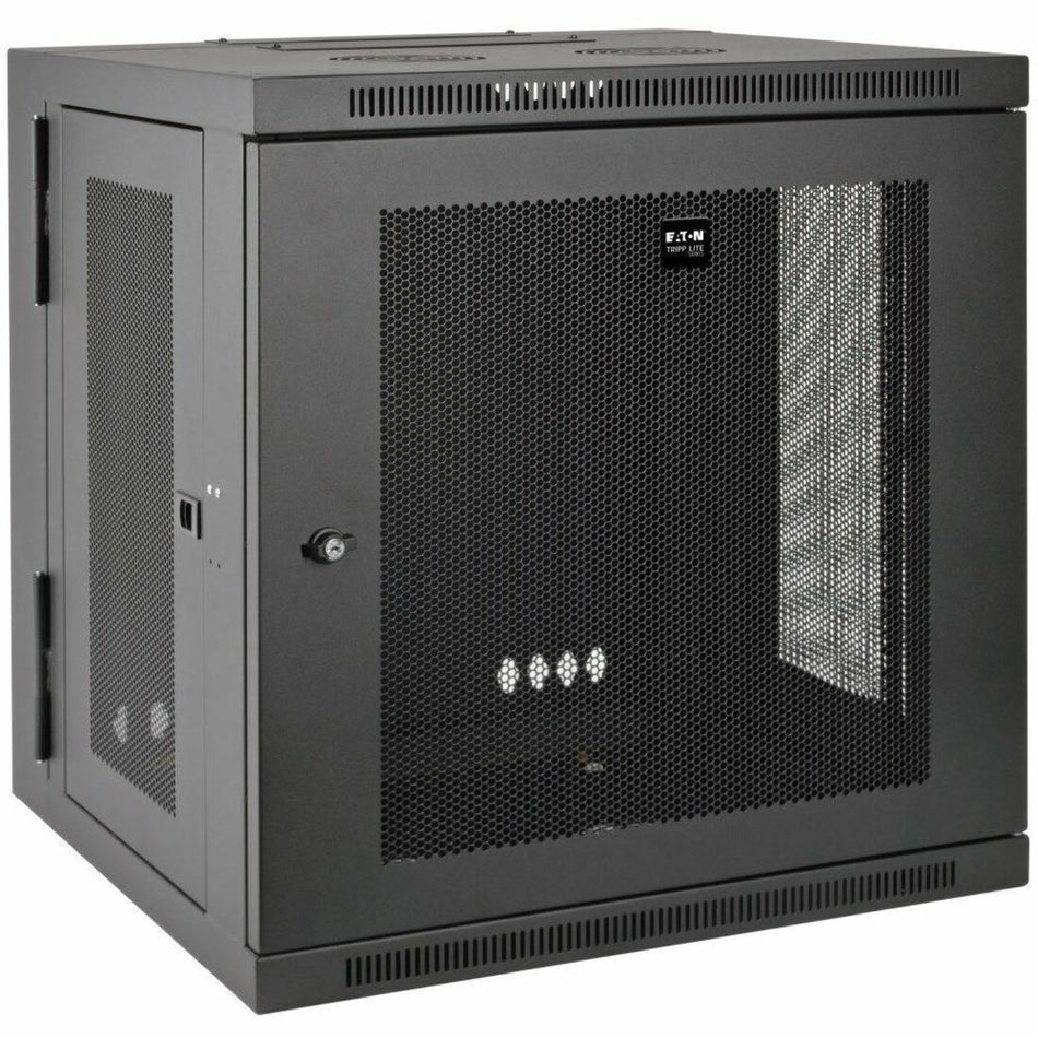 Tripp Lite by Eaton SmartRack 12U Low-Profile Switch-Depth Wall-Mount Small Rack Enclosure Hinged Back - SRW12US