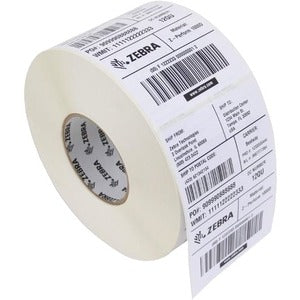 Zebra Tag Paper 1.25 x 2.25in Direct Thermal Zebra Z-Select 4000D 7.5 mil 1 in core - 10010053