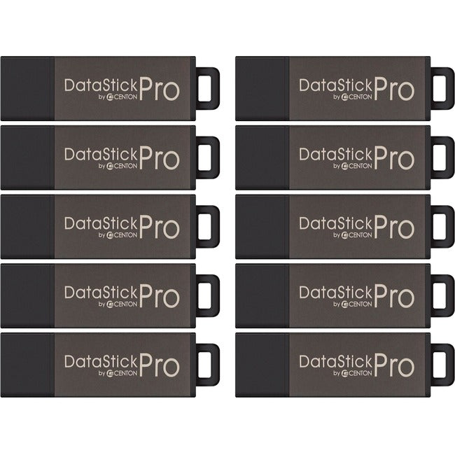 Centon 8GB DataStick Pro USB 2.0 Flash Drive - 10 Pack - DSP8GB10PK