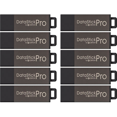 Centon 8GB DataStick Pro USB 2.0 Flash Drive - 10 Pack - DSP8GB10PK