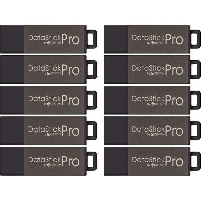 Centon 2GB DataStick Pro USB 2.0 Flash Drive - 10 Pack - DSP2GB10PK