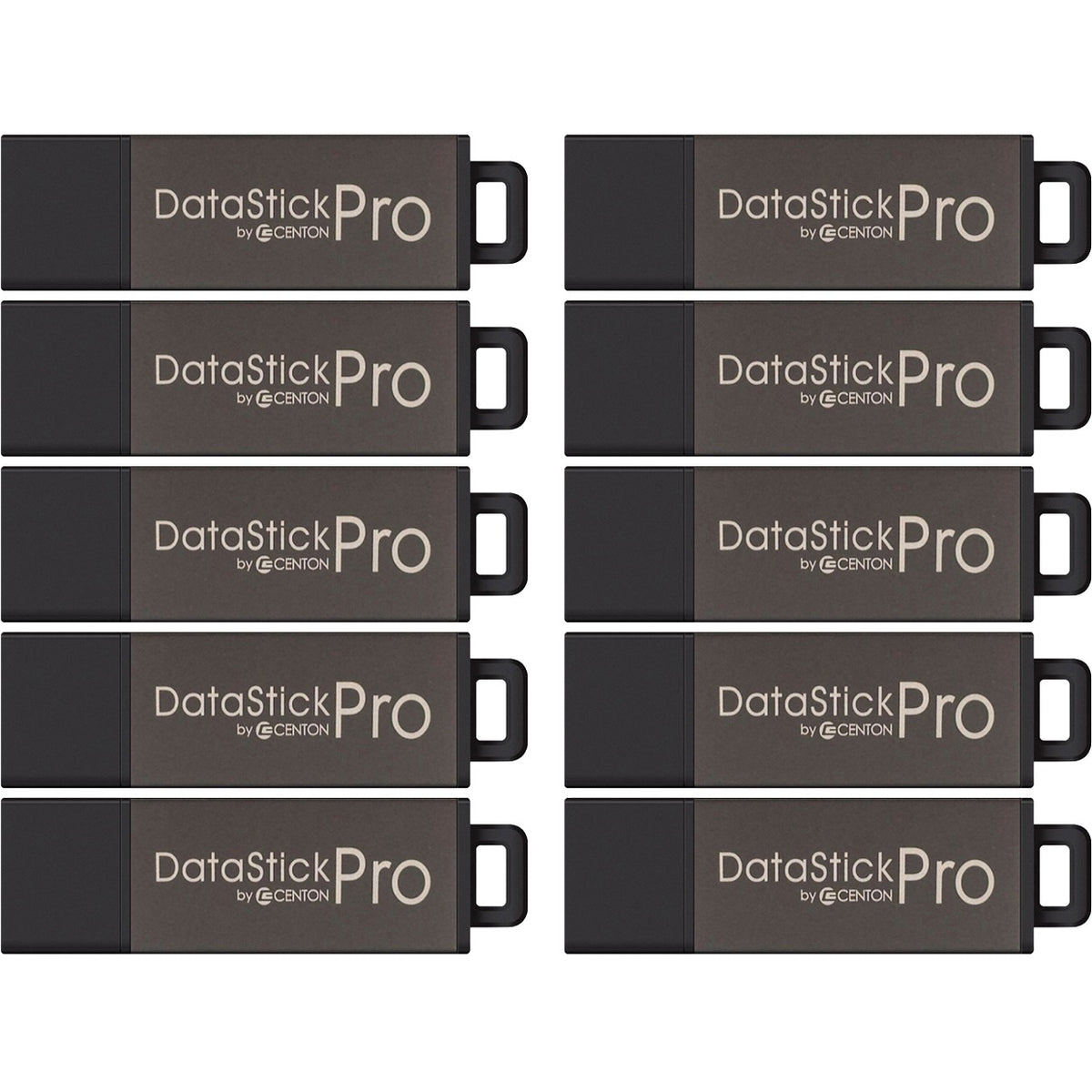 Centon 4GB DataStick Pro USB 2.0 Flash Drive - 10 Pack - DSP4GB10PK