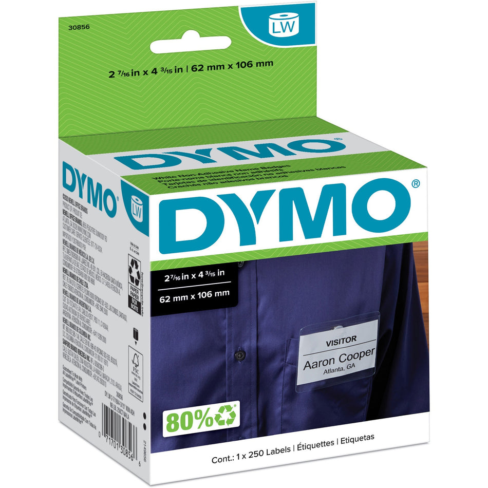 Dymo Non-Adhesive LabelWriter Name Badge Labels - 30856