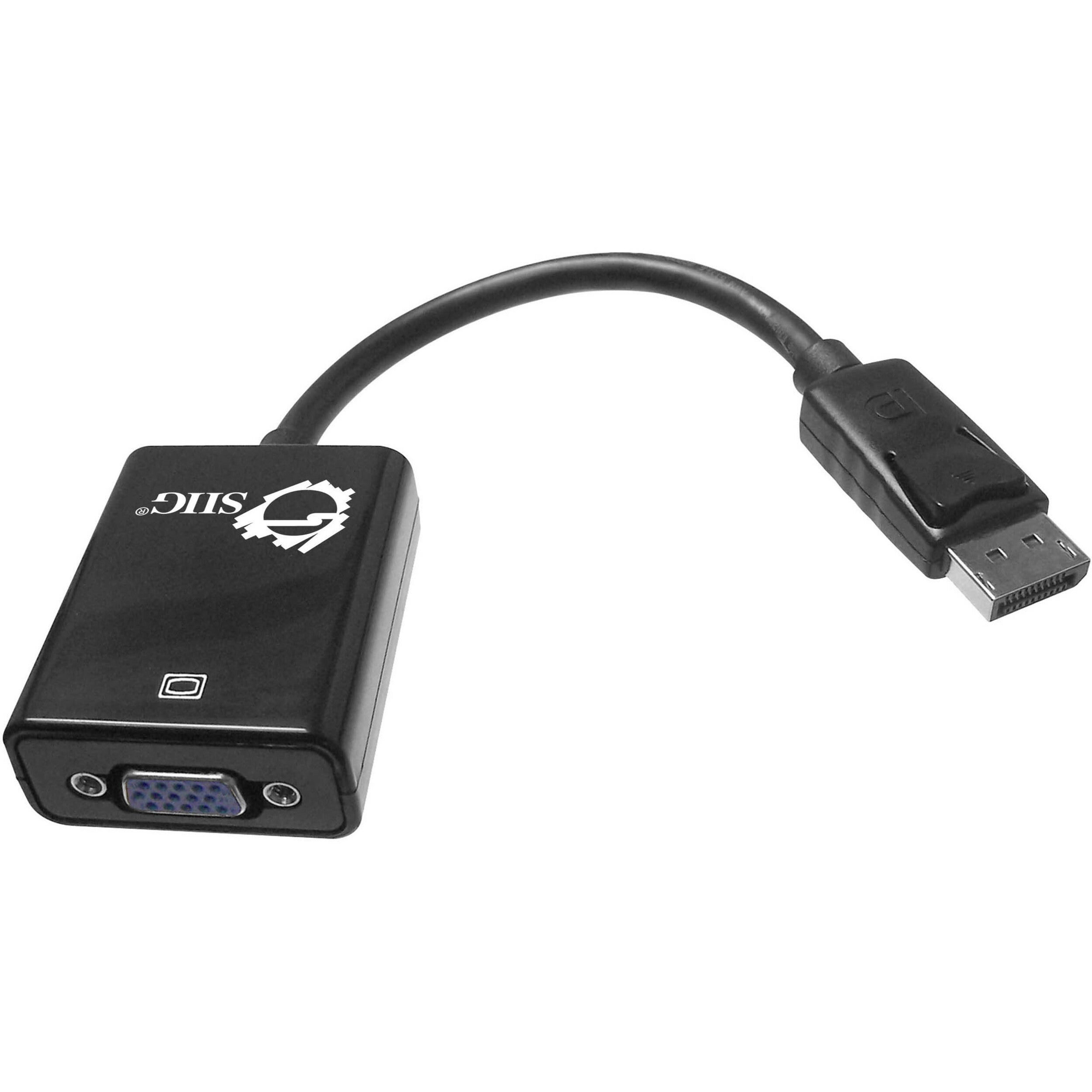 SIIG DisplayPort to VGA Adapter - CB-DP0082-S1