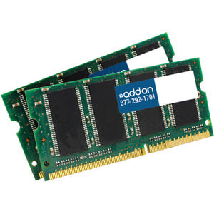 AddOn AA1333D3S9/4G x2 JEDEC Standard 8GB (2x4GB) DDR3-1333MHz Unbuffered Dual Rank 1.5V 204-pin CL9 SODIMM - AA1333D3S9K2/8G