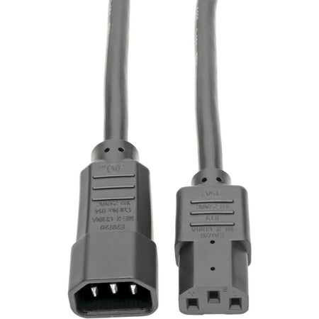 Tripp Lite by Eaton Heavy-Duty PDU Power Cord C13 to C14 - 15A 250V 14 AWG 6 ft. (1.83 m) Black - P005-006