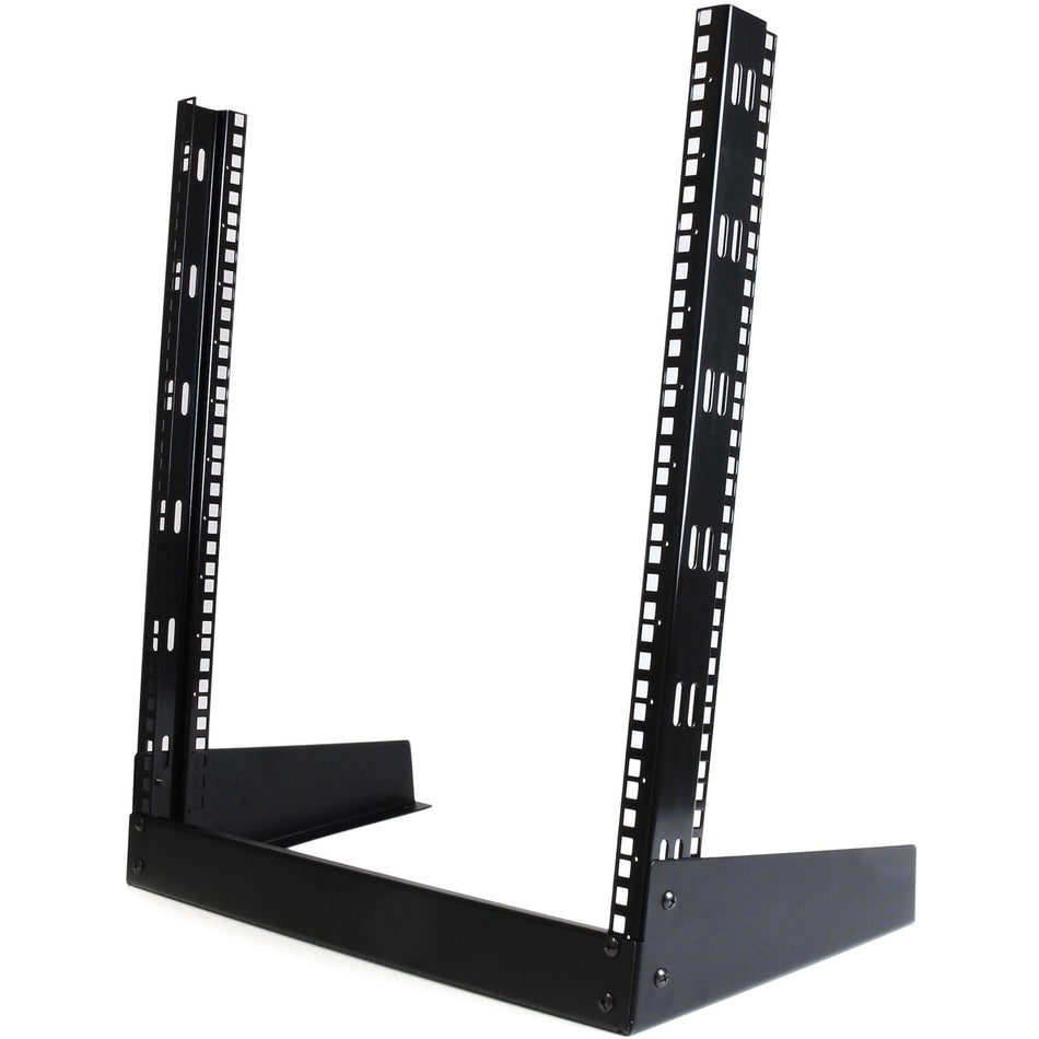 StarTech.com 2-Post 12U Desktop Server Rack, Open Frame 19in Network Rack, Small Home/Office Rack for AV / Studio / Data / IT Equipment - RK12OD