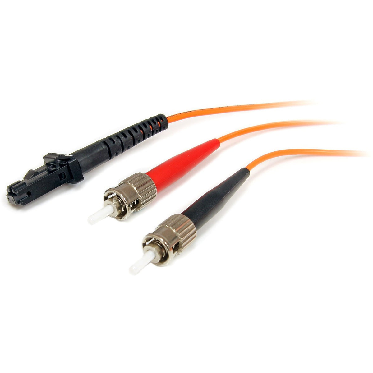 StarTech.com 1m Fiber Optic Cable - Multimode Duplex 62.5/125 - LSZH - MTRJ/ST - OM1 - MTRJ to ST Fiber Patch Cable - FIBMTST1