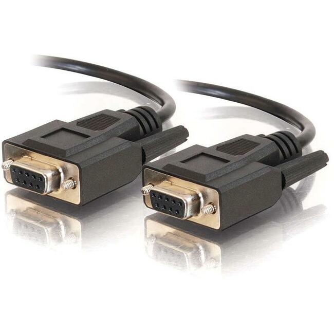 C2G 1ft DB9 F/F Cable - Black - 25214