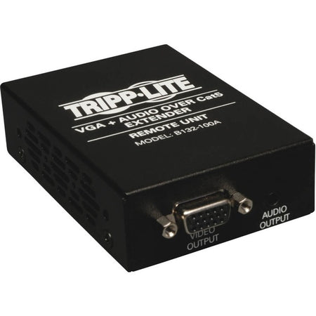 Tripp Lite by Eaton VGA over Cat5/6 Extender, Box-Style Receiver for Video/Audio, Up to 1000 ft. (305 m), TAA - B132-100A