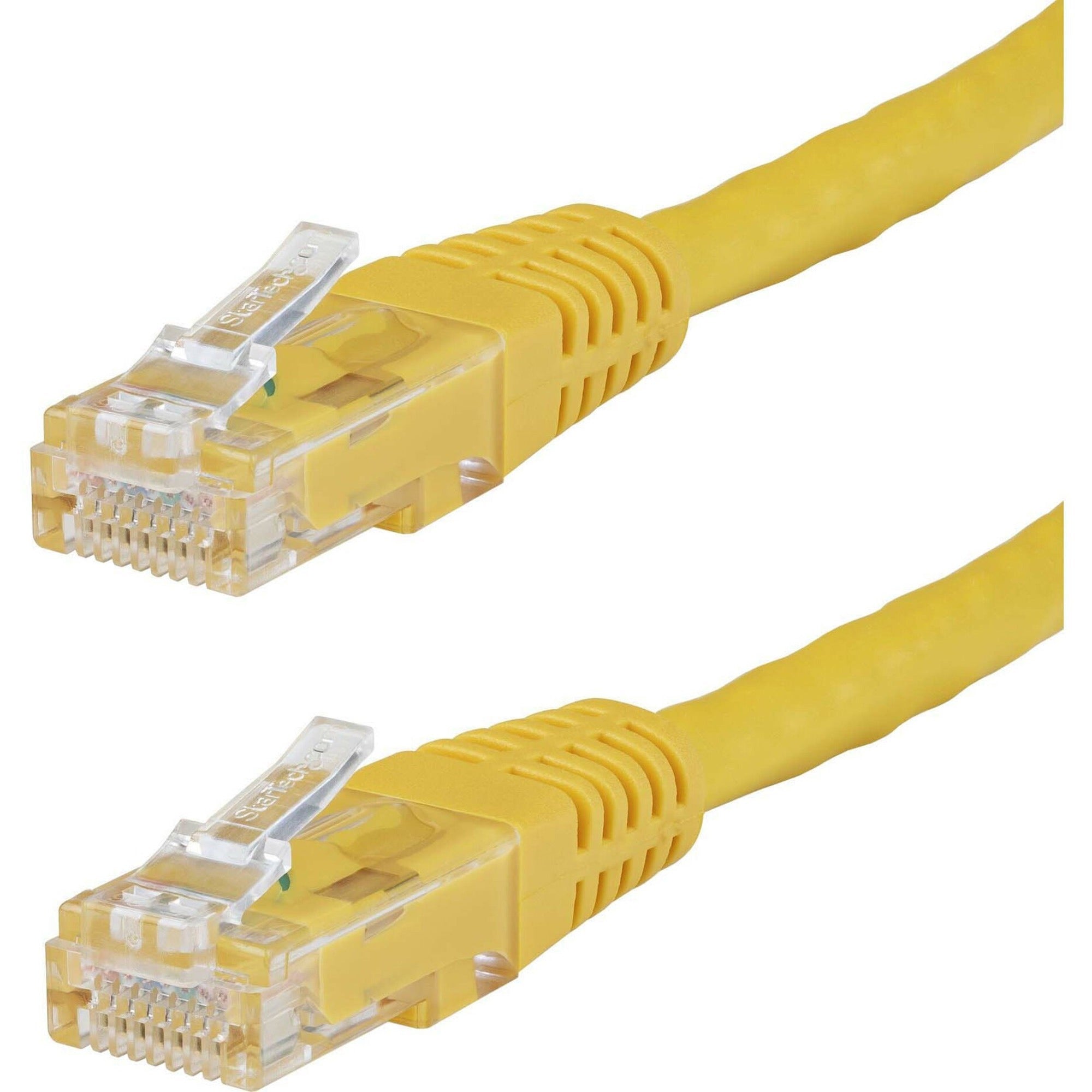 StarTech.com 4ft CAT6 Ethernet Cable - Yellow Molded Gigabit - 100W PoE UTP 650MHz - Category 6 Patch Cord UL Certified Wiring/TIA - C6PATCH4YL