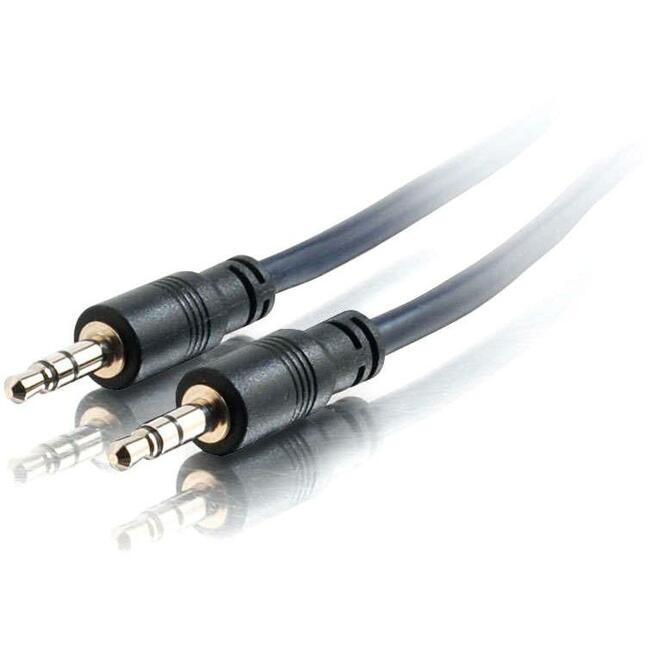 C2G 15ft Plenum-Rated 3.5mm Stereo Audio Cable with Low Profile Connectors - 40515