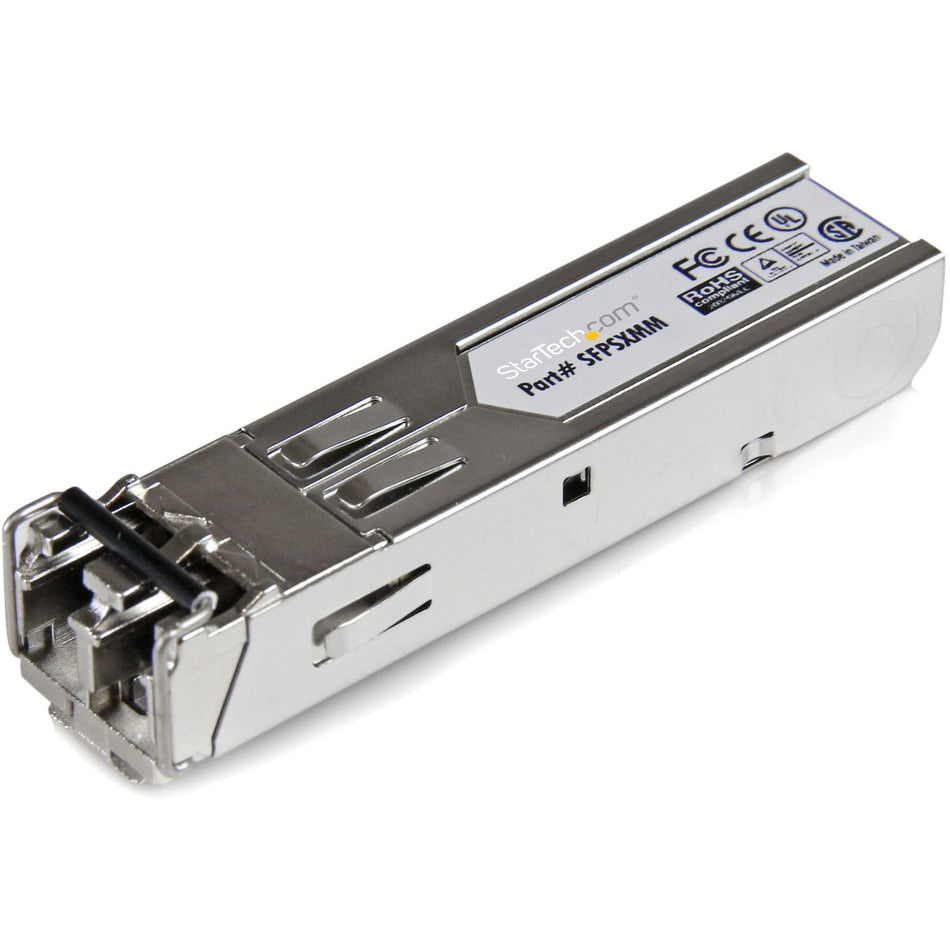 StarTech.com MSA Uncoded SFP Module - 1000BASE-SX - 1GE Gigabit Ethernet SFP 1GbE Multi Mode Fiber (MMF) Optic Transceiver - 550m DDM - SFPSXMM