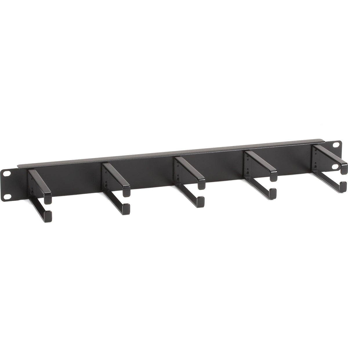 Black Box Horizontal IT Rackmount Cable Manager - 1U, 19" , Single-Sided, Black - 37803-R2