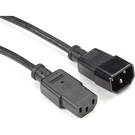 Black Box IEC 320 C13 Socket to IEC 320 C14 Plug Molded Extension Power Cord, 6-ft.(1.8-m) - EPXR14