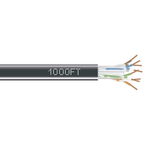 Black Box CAT6 550-MHz Solid Bulk Cable UTP CMR PVC BK 1000FT Pull-Box - EYN880A-PB-1000