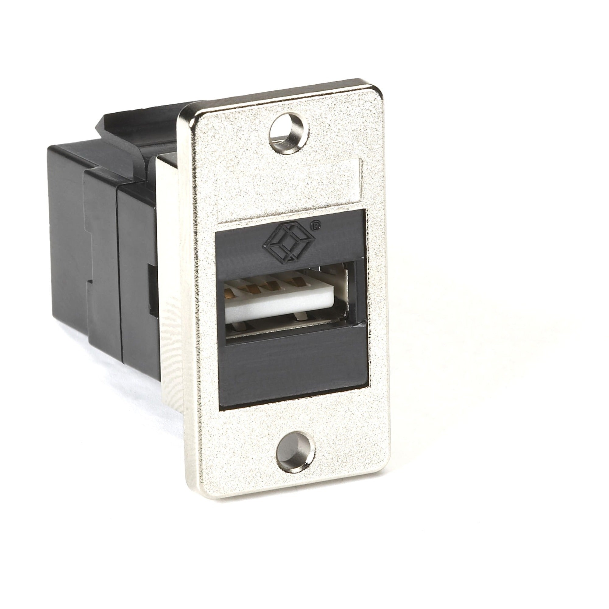 Black Box Panel Mount USB Coupler Type A Female/Type B Female Black - FMT1050