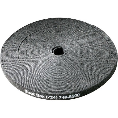 Black Box Hook and Loop Bundle Cable Wrap - 5/8" x 15', Black, 15-ft. (4.6-m) Roll - FT9545A