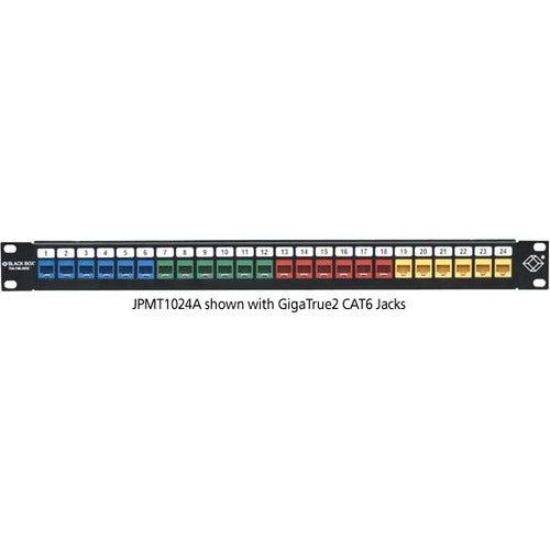 Black Box Multimedia Patch Panel - 1U, 24-Port - JPMT1024A