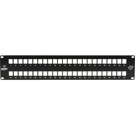 Black Box Multimedia Patch Panel - 2U, 48-Port - JPMT1048A