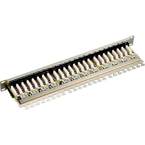 Black Box CAT6 Shielded Patch Panel - 1U, 24-Port - JPS60A-24