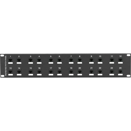 Black Box CAT6 Surge-Protected Patch Panel - 2U, 24-Port - JSM114A