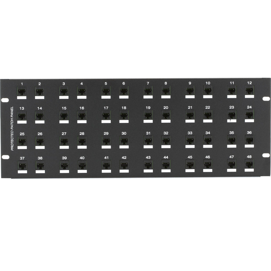 Black Box CAT6 Surge-Protected Patch Panel - 4U, 48-Port - JSM116A