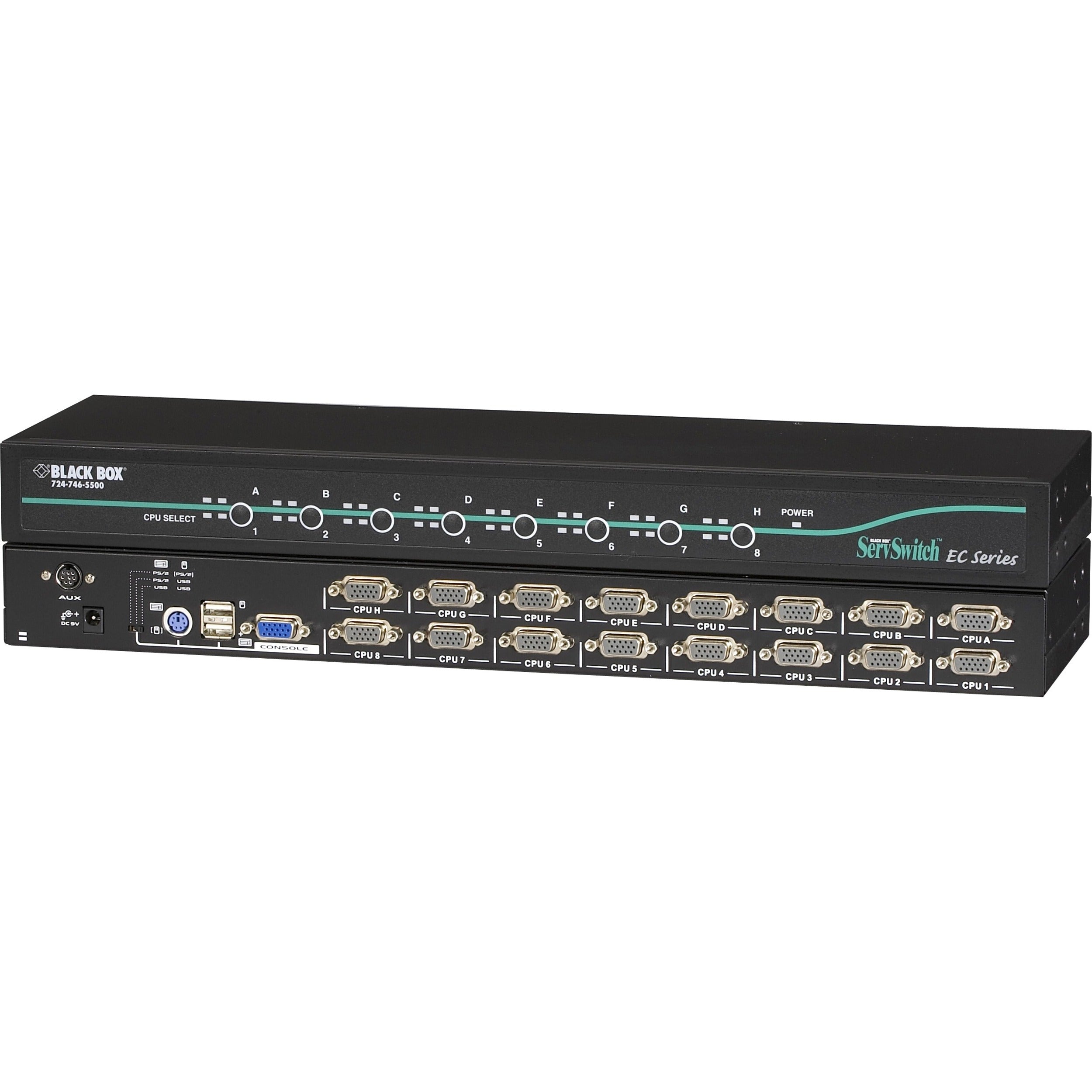 Black Box EC Series KVM Switch for PS/2 or USB Servers and PS/2 or USB Consoles - 16-Port - KV9216A