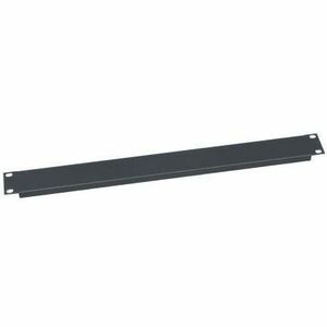 Middle Atlantic 1RU Blank Rack Panel - Steel and Flanged Blank Panel - Flat Black Powder Coat - EB-1