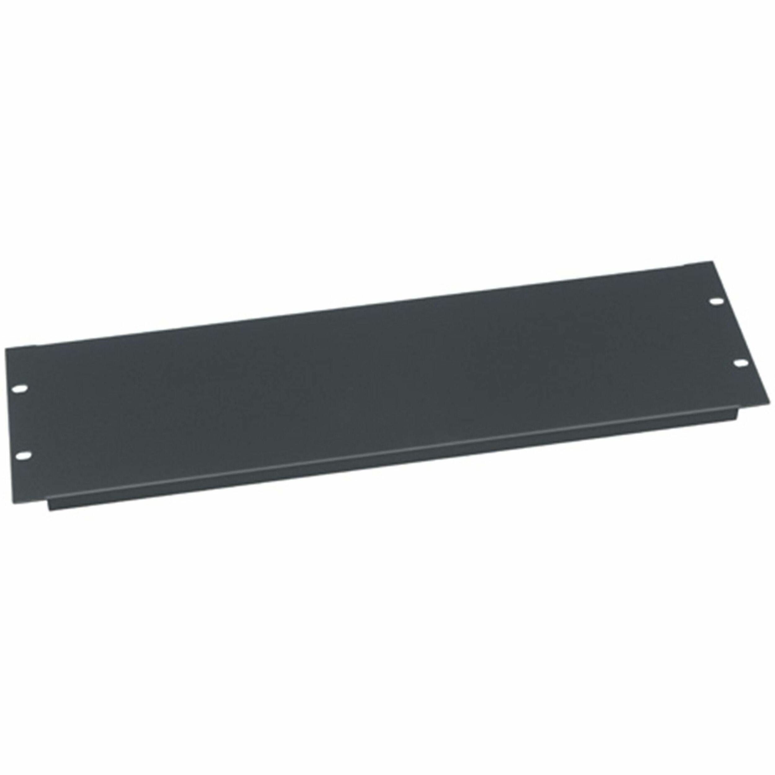 Middle Atlantic 3RU Blank Rack Panel - Steel and Flanged Blank Panel - Flat Black Powder Coat - EB3