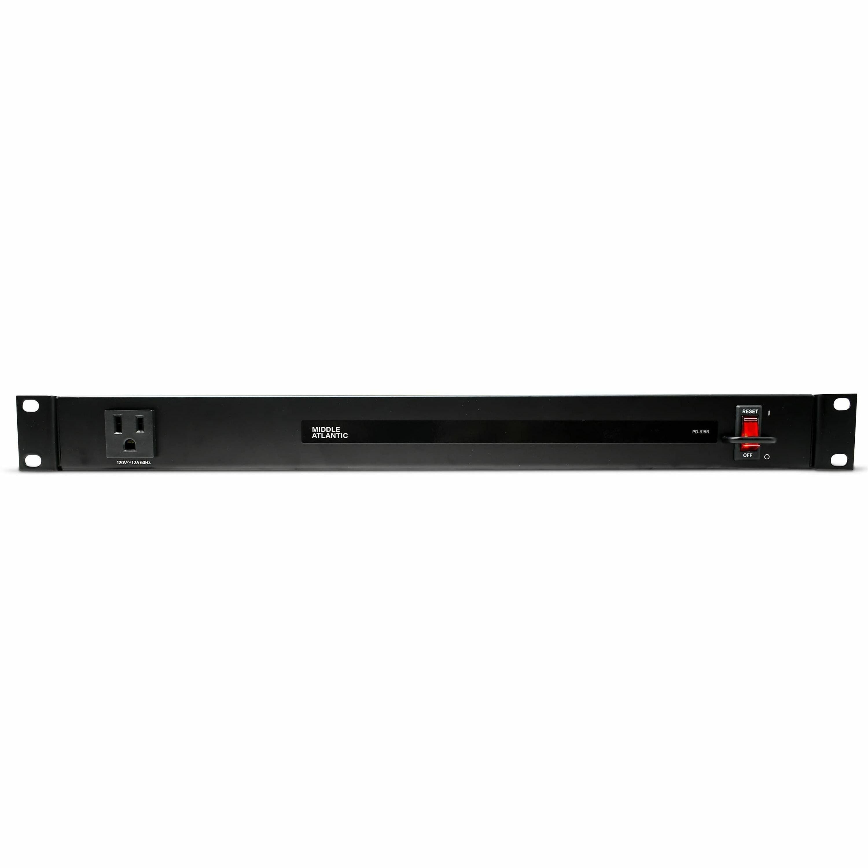 Middle Atlantic PD Rack Mounted Power Distribution Unit - 15 Amp, 9 Outlet PDU - Basic Surge Protection - PD-915R