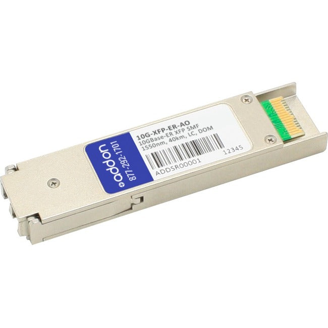 Brocade (Formerly) 10G-XFP-ER Compatible TAA Compliant 10GBase-ER XFP Transceiver (SMF, 1550nm, 40km, LC, DOM) - 10G-XFP-ER-AO