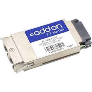 AddOn Allied Telesis AT-G8SX-01 Compatible TAA Compliant 1000Base-SX GBIC Transceiver (MMF, 850nm, 550m, SC) - AT-G8SX-01-AO