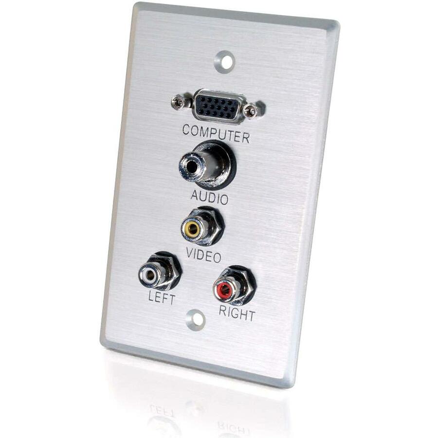 C2G 5 Socket Audio/Video Faceplate - 40490