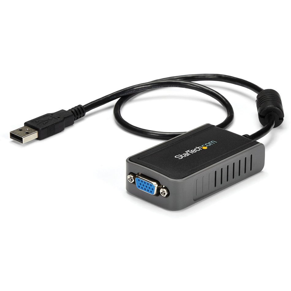 StarTech.com USB 2.0 to VGA Adapter, USB to VGA Monitor Converter for Windows, 1440x900 (no support for macOS/ChromeOS/Linux) - TAA - USB2VGAE2