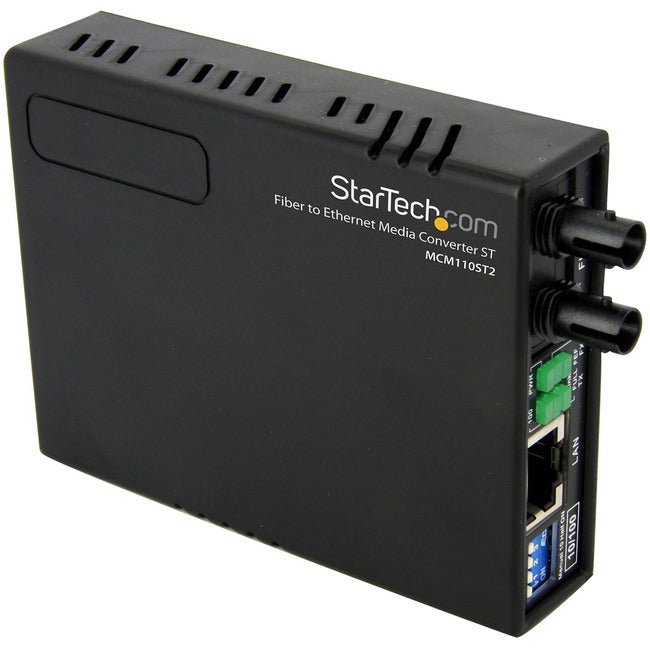 StarTech.com 10/100 Multi Mode Fiber Copper Fast Ethernet Media Converter ST 2 km - MCM110ST2