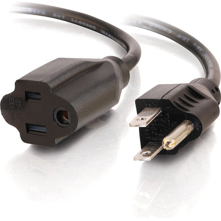 C2G 12ft Power Extension Cord - Outlet Saver - 18 AWG - 53408