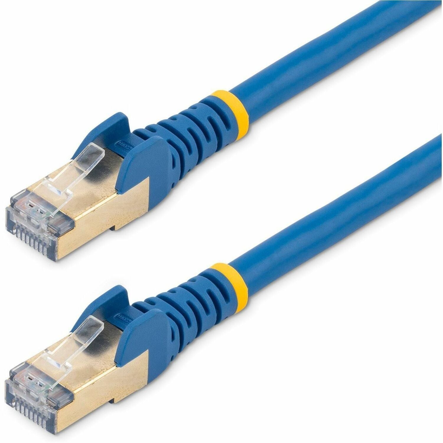 StarTech.com 7ft CAT6a Ethernet Cable - 10 Gigabit Category 6a Shielded Snagless 100W PoE Patch Cord - 10GbE Blue UL Certified Wiring/TIA - C6ASPAT7BL