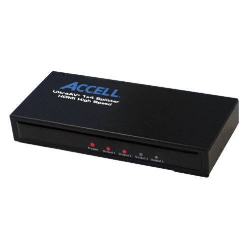 Accell UltraAV Mini 1x4 HDMI Splitter - K078C-004B