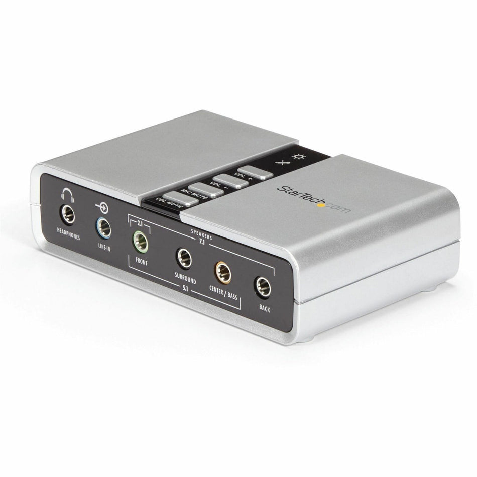 StarTech.com 7.1 USB Audio Adapter External Sound Card - ICUSBAUDIO7D