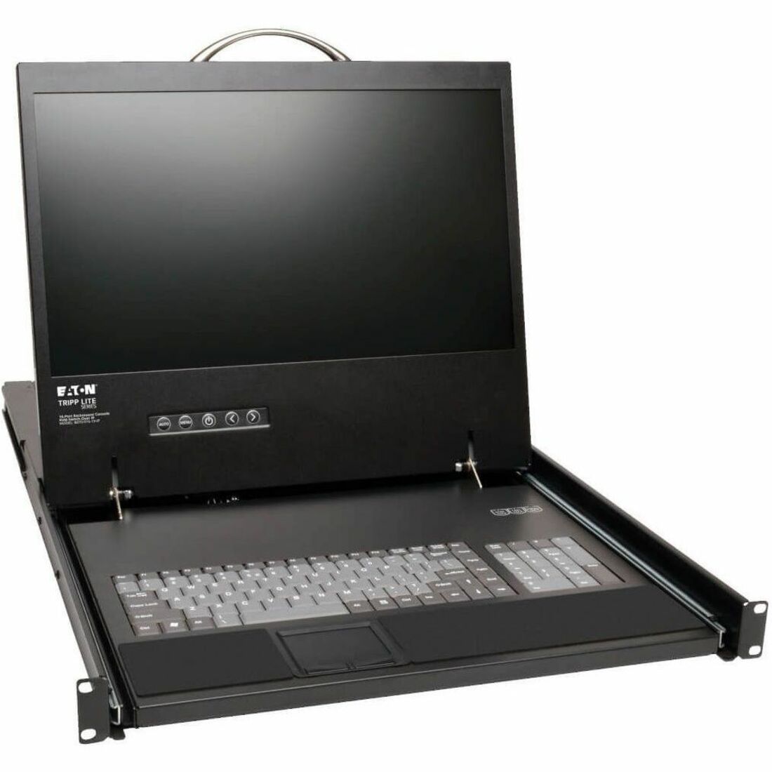 Tripp Lite by Eaton NetCommander 16-Port Cat5 KVM over IP Switch - 19 in. LCD 1 Remote + 1 Local User 1U Rack-Mount - B070-016-19-IP
