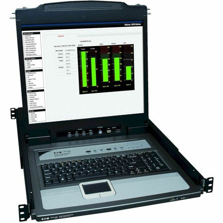 Tripp Lite by Eaton NetDirector 16-Port 1U Rack-Mount Console KVM Switch with 19-in. LCD + 8 PS2/USB Combo Cables - B020-U16-19-K