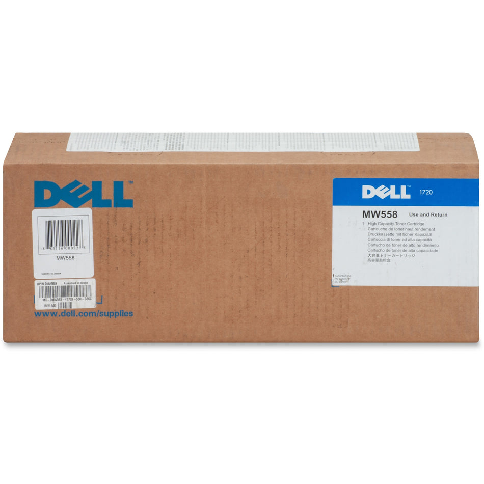 Dell Original High Yield Laser Toner Cartridge - Black - 1 Each - MW558