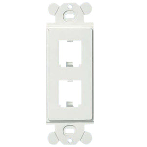 Panduit Mini-Com 2 Sockets Faceplate Insert - CFG2WH